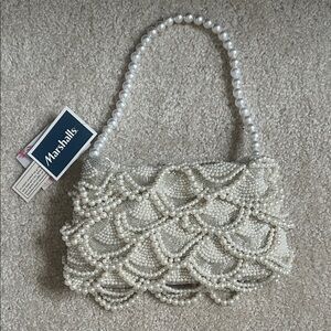 Marshall’s Elegant Pearl Beaded Handbag
